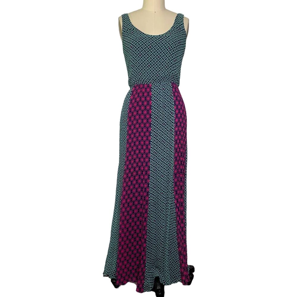 Ella Moss Silk Pleated Maxi Tank Dress